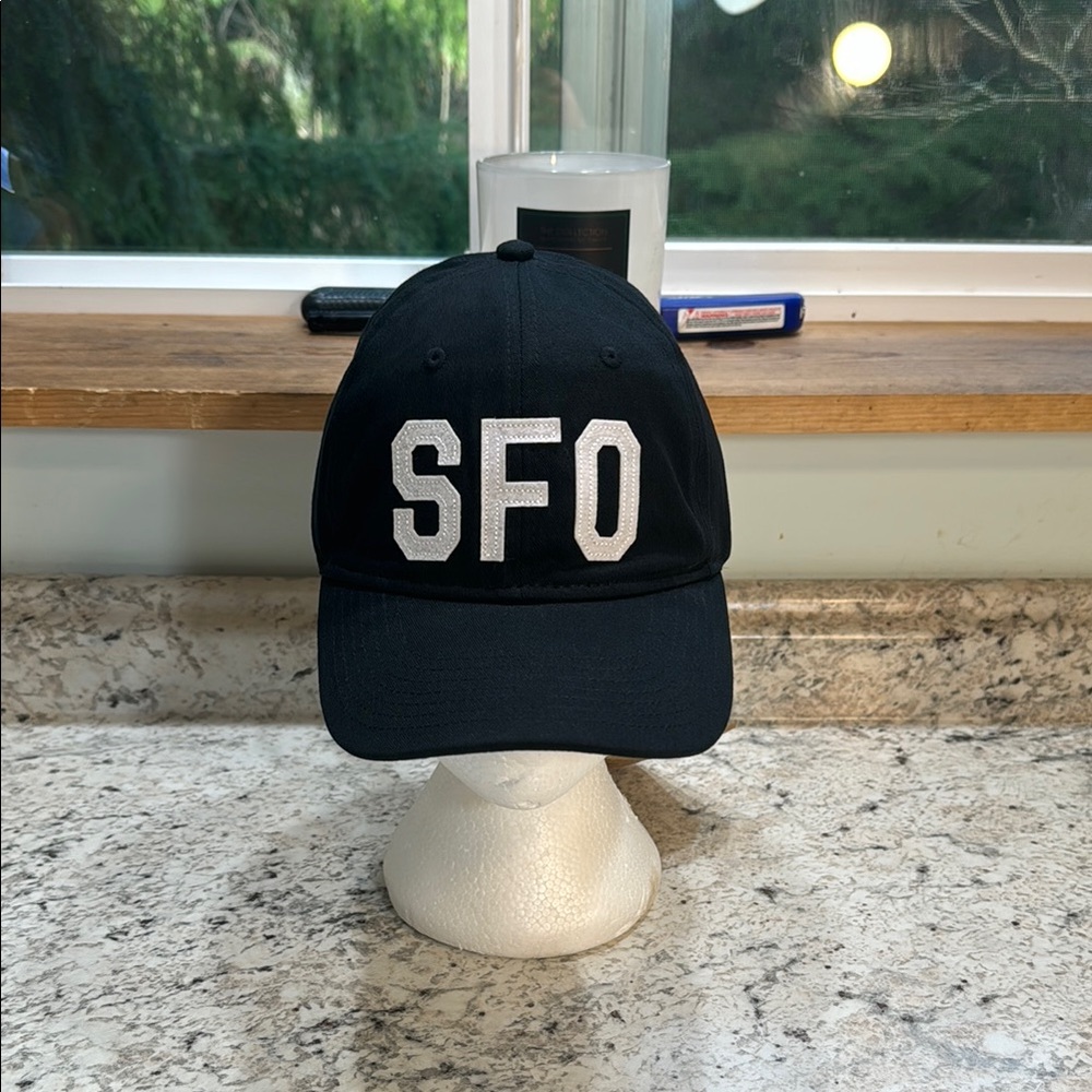 Black SFO Baseball Cap